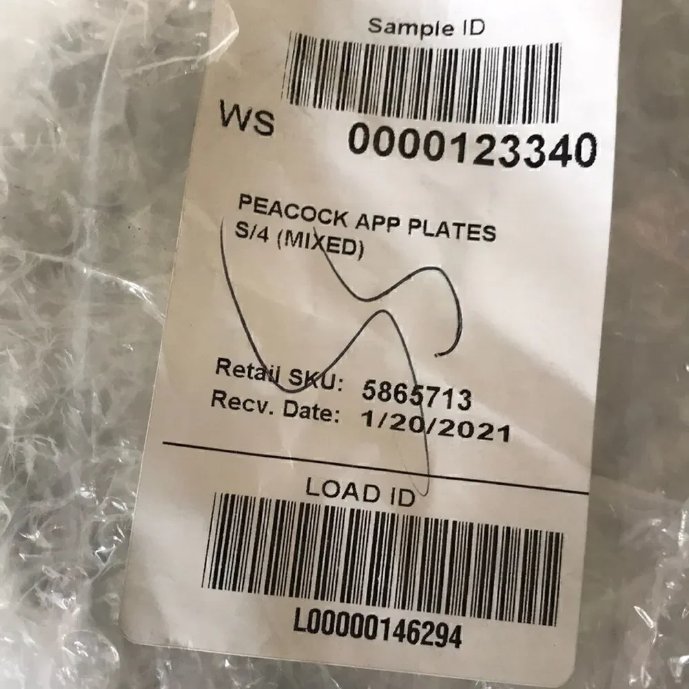 Williams Sonoma Peacock Pavao appetizer plates